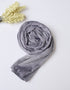 Velvet Silk Hijab - Silver Grey